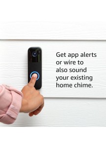 BBK Video Doorbell | Two-way audio, HD video, (Black)